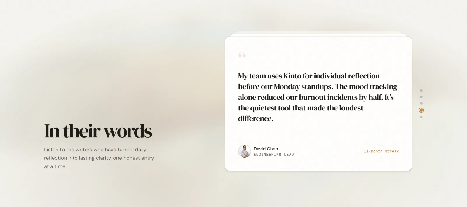 Section 06, Testimonials, captured uncropped